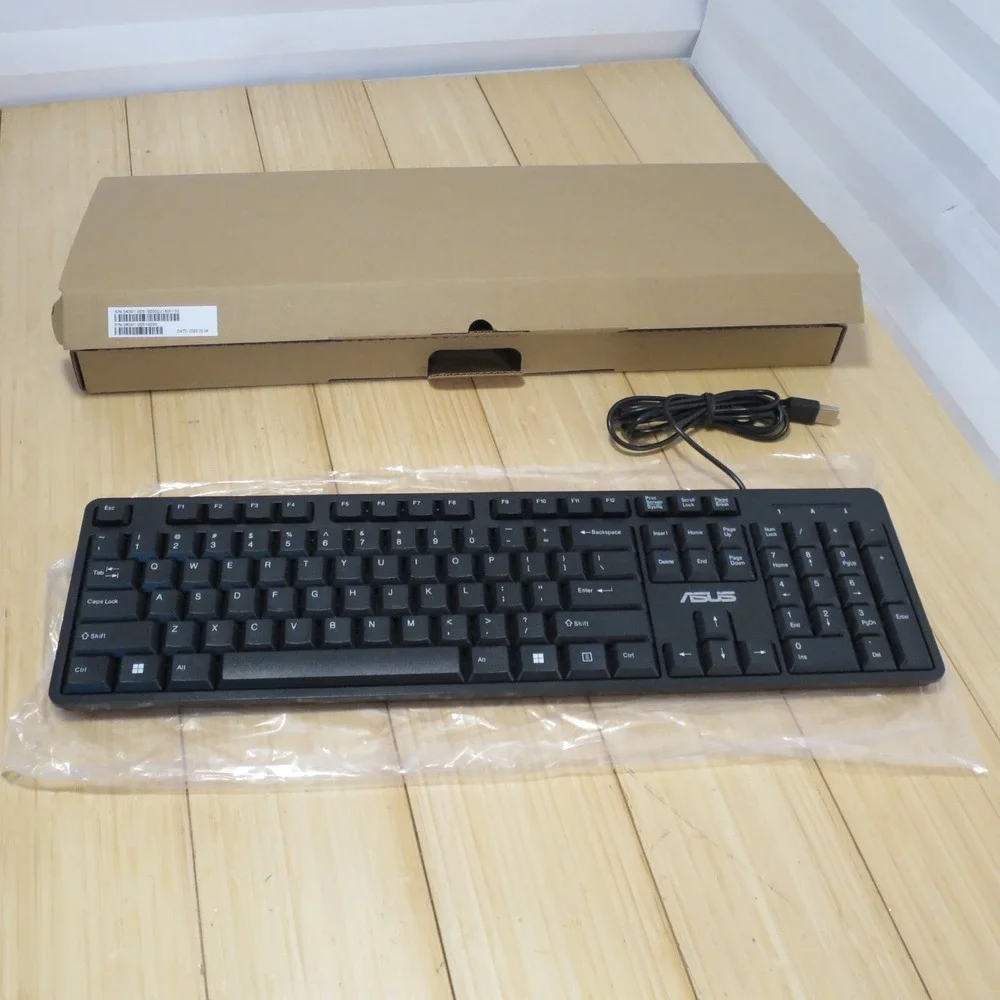 New Genuine Asus K49 Wired keyboard OK001-0051 Black, Never Used, in Factory Box